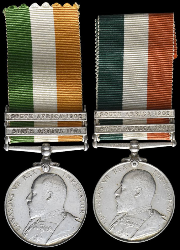 King’s South Africa (2), 1901-02, 2 clasps, South Africa 1901, South Africa 1902...