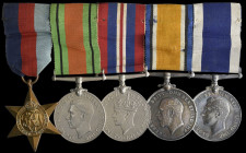 A Great War and WW2 Royal Navy Long Service and Good Conduct Group of 5 awarded to Able Seaman F. G. Brambley, H.M.S. Grasshopper, R.N., who apparentl...