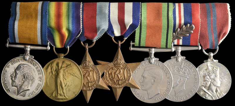 A Great War and Second World War ‘North-West Europe’ M.i.D. Group of 7 awarded t...