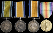 Miscellaneous Great War Medals (6), comprising: British War and Victory Medal Pair, 1914-1920 (7673A D. Mc Millan. L.S. R.N.R.); Mercantile Marine Pai...