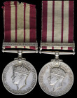 Naval General Service (2), 1909-62, single clasp, Palestine 1936-1939 (JX.131328 H. Brooks. L.S. R.N.); and single clasp, Palestine 1945-48 (D/JX56697...