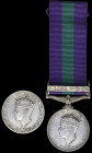 General Service, 1918-62, single clasp, S. E. Asia 1945-6 (14851383. Pte. M. Cobain. Seaforth); and disc only (21182481 Pte. W. Murray A & SH. DUPLICA...