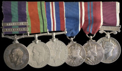 A G.S.M. 2-Clasp and Army Long Service and Good Conduct Group of 6 awarded to Captain (Quartermaster) D. McNeill, Cameronians (Scottish Rifles), compr...