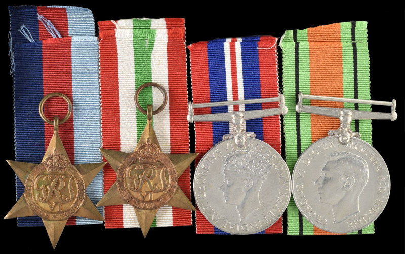 A WW2 ‘Mediterranean Theatre’ M.i.D. Group of 4 awarded to Sergeant John Haworth...