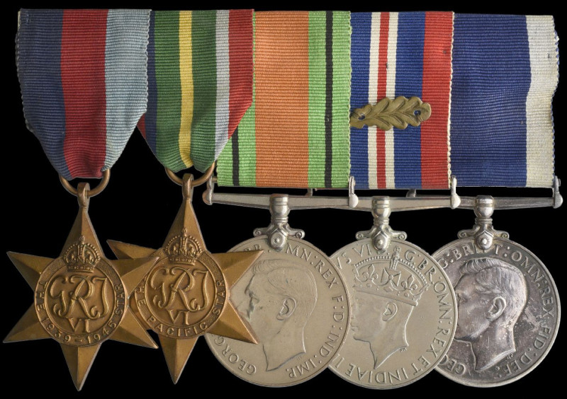 A Remarkable WW2 ‘Fall of Hong’ M.i.D. and Long Service Group of 5 awarded to Wa...