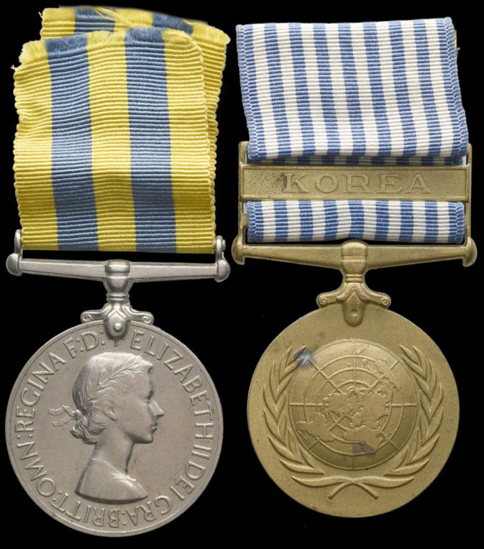 A Korean War Pair awarded to Sergeant N. Humphreys, Royal Army Ordnance Corps, c...