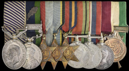 A Scarce I.G.S. ‘Northwest Frontier 1935’ M.i.D. and Second World War D.F.M. Group of 9 awarded to Squadron Leader Bernard J. Brooks, Royal Air Force,...