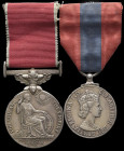 An Interesting Post-War B.E.M. and Imperial Service Medal Pair awarded to Laboratory Mechanic Philip Alfred Embling, of the Admiralty Mining Establish...