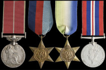 A WW2 ‘North Atlantic’ British Empire Medal Group of 4 awarded to Petty Officer Llewelyn Price Davies, Royal Navy, who was awarded the B.E.M. for ‘bra...