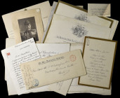 Original Documents, Invitations and Letters relating to Rear-Admiral Michael Pelham O’Callaghan C.B., Royal Navy, comprising: an original portrait pho...