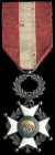 Honduras, Order of Santa Rosa and Civilisation, Civil Division, Knight’s breast badge, in silver-gilt and enamels, 34mm, with original riband, upper r...