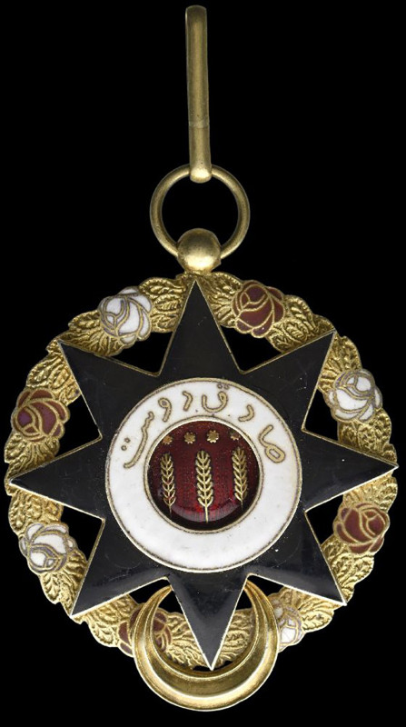 India, Bahawalpur, Imtiaz i Abbasia, Second Class neck badge, in silver-gilt and...