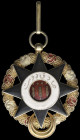 India, Bahawalpur, Imtiaz i Abbasia, Second Class neck badge, in silver-gilt and enamels, width 50.5mm, about extremely fine Ex Morton and Eden Decemb...