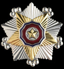 North Korea, Order of the National Flag, Second Class set of insignia, as awarded to foreign recipients, attributed to Ilse Rodenberg (1906-2006). Eas...