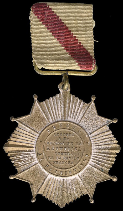 Decoration for the French Intervention, in bronze, as awarded to other ranks, 47...