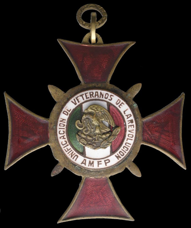 Unification Cross of Veterans of the Revolution AMFP, in gilt bronze and enamels...