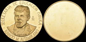 Ignacio M. Altamirano Gold Medal, established 1940, by Talleres de Ballesteros, Mexico City, as awarded to teachers who have served in schools for ove...