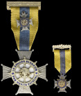 Naval Special Merit Cross, 1943, in silvered and gilt metal and enamels, 55mm, (Grove D-674), with related miniature, good very fine (2)

Estimate: ...