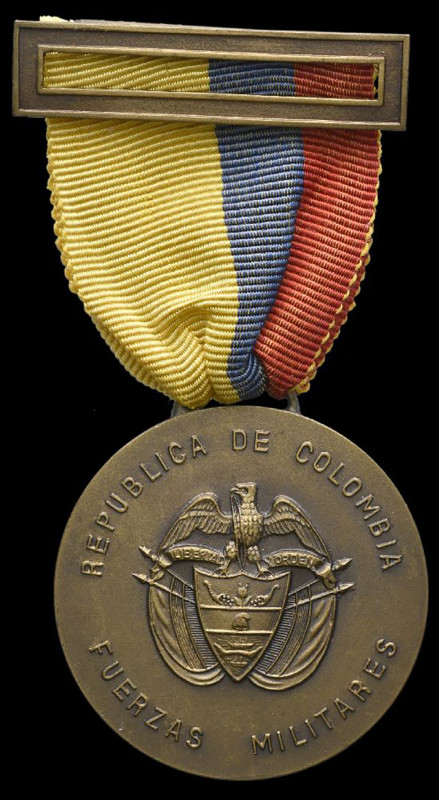 Colombia, Colombian Forces Medal, in bronze, 40mm, extremely fine

Estimate: G...