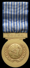 Philippines, U.N. Korea Medal, by El Oro, Tagalog language issue, reverse of suspension with makers detail, reverse of Korea bar additionally stamped ...