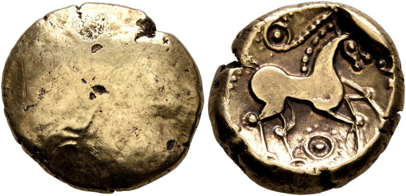 BRITAIN. Iceni. Uninscribed, circa 65-1 BC. Stater (Gold, 17 mm, 5.73 g), 'Multi...
