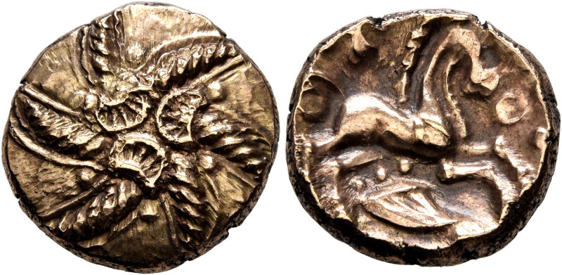 BRITAIN. Trinovantes & Catuvellauni. Addedomaros, circa 40-30 BC. Stater (Gold, ...