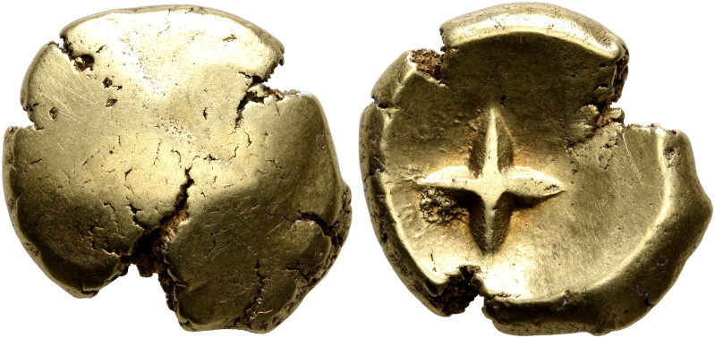 CENTRAL EUROPE. Vindelici. 1st century BC. Stater (Gold, 17 mm, 7.66 g), 'Regenb...