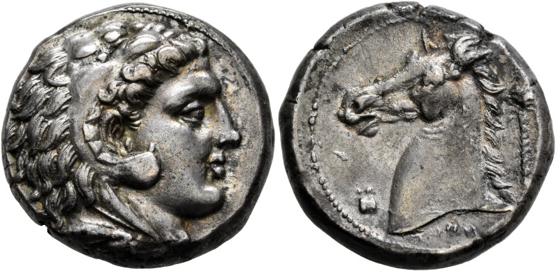 SICILY. Entella (?). Punic issues, circa 300-289 BC. Tetradrachm (Silver, 24 mm,...