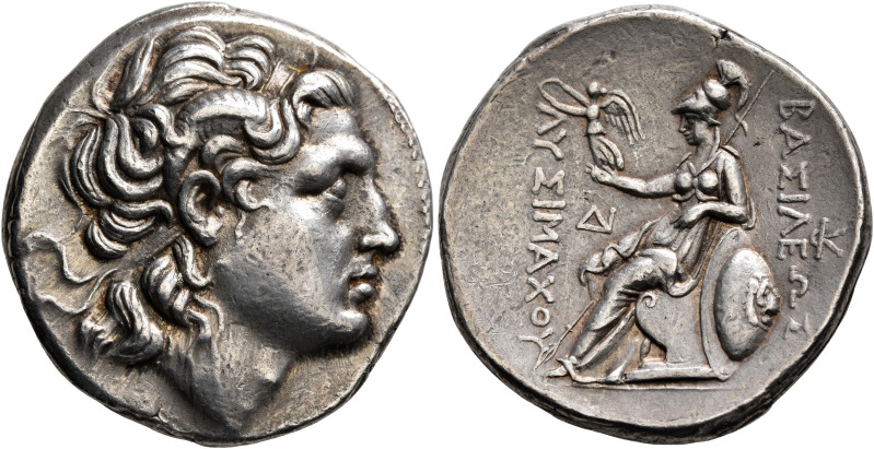 KINGS OF THRACE. Lysimachos, 305-281 BC. Tetradrachm (Silver, 29 mm, 17.17 g, 7 ...