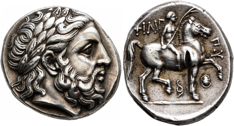 KINGS OF MACEDON. Philip II, 359-336 BC. Tetradrachm (Silver, 25 mm, 14.33 g, 8 ...