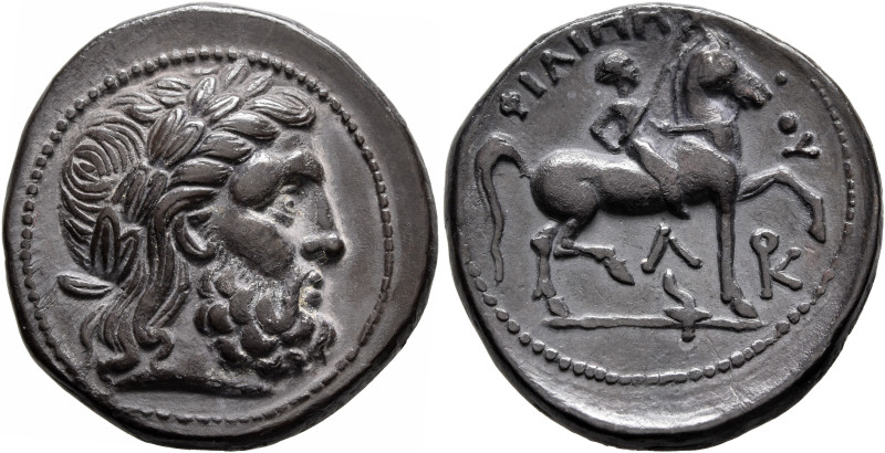 KINGS OF MACEDON. Philip II, 359-336 BC. Tetradrachm (Silver, 26 mm, 13.92 g, 7 ...