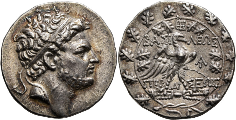 KINGS OF MACEDON. Perseus, 179-168 BC. Tetradrachm (Silver, 31 mm, 14.19 g, 12 h...
