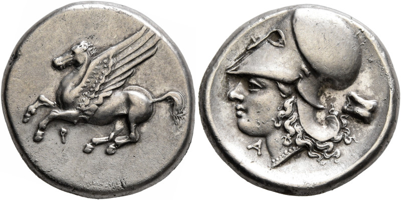 CORINTHIA. Corinth. Circa 375-300 BC. Stater (Silver, 21 mm, 8.49 g, 11 h). Ϙ Pe...