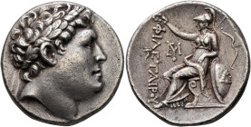 KINGS OF PERGAMON. Attalos I, 241-197 BC. Tetradrachm (Silver, 27 mm, 16.97 g, 12 h), circa 241-235. Laureate head of Philetairos to right. Rev. ΦIΛET...
