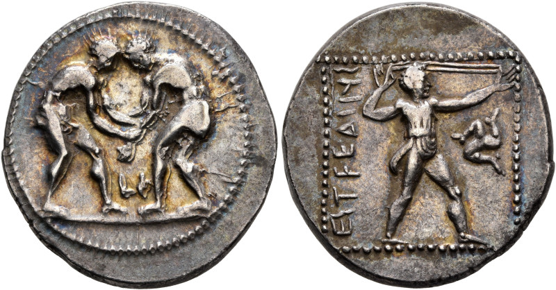 PAMPHYLIA. Aspendos. Circa 380/75-330/25 BC. Stater (Silver, 25 mm, 10.81 g, 12 ...