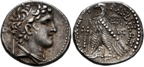 SELEUKID KINGS OF SYRIA. Alexander I Balas, 152-145 BC. Didrachm (Silver, 21 mm, 7.03 g, 12 h), Tyre, RY 166 = 147/6. Diademed and draped bust of Alex...