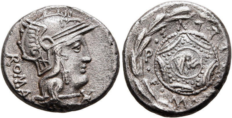 M. Caecilius Q.f. Q.n. Metellus, 127 BC. Denarius (Silver, 16 mm, 3.64 g, 2 h), ...