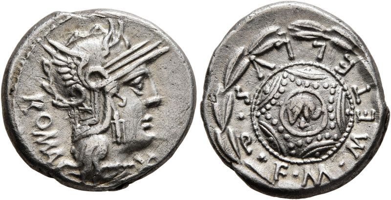 M. Caecilius Q.f. Q.n. Metellus, 127 BC. Denarius (Silver, 17 mm, 3.91 g, 9 h), ...