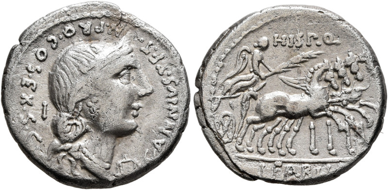 C. Annius T.f. T.n., 82-81 BC. Denarius (Silver, 19 mm, 3.68 g, 5 h), uncertain ...