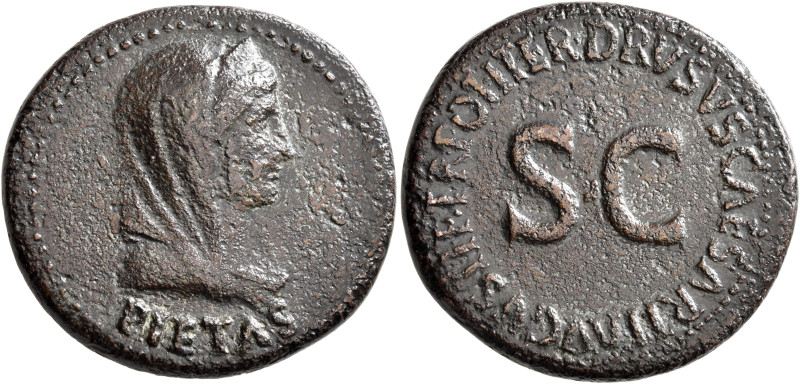 Julia Augusta (Livia), Augusta, 14-29. Dupondius (Orichalcum, 28 mm, 12.57 g, 12...