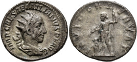 Aemilian, 253. Antoninianus (Silver, 21 mm, 3.19 g, 12 h), Rome. IMP CAES AEMILIANVS P F AVG Radiate, draped and cuirassed bust of Aemilian to right, ...