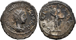 Quietus, usurper, 260-261. Antoninianus (Billon, 22 mm, 3.82 g, 12 h), Samosata. IMP C FVL QVIETVS P F AVG Radiate, draped and cuirassed bust of Quiet...