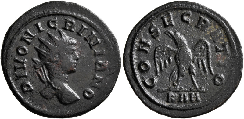Divus Nigrinian, died circa 284. Antoninianus (Bronze, 22 mm, 3.21 g, 5 h), Rome...