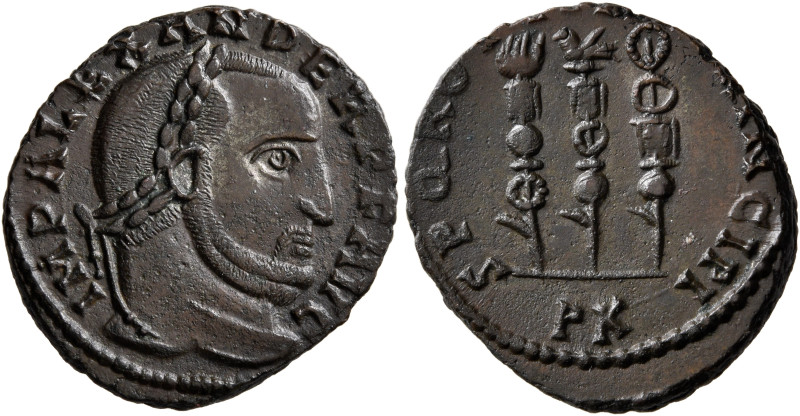 Alexander of Carthage, usurper, 308-310. Follis (Bronze, 20 mm, 4.55 g, 12 h), C...