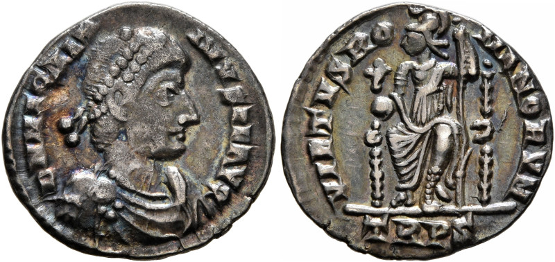 Magnus Maximus, 383-388. Siliqua (Silver, 17 mm, 1.86 g, 12 h), Treveri. D N MAG...