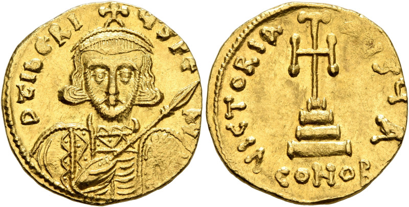 Tiberius III (Apsimar), 698-705. Solidus (Gold, 18 mm, 4.48 g, 6 h), Constantino...