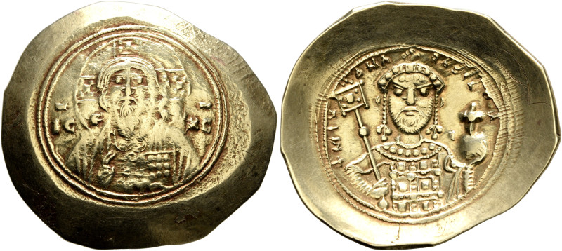 Michael VII Ducas, 1071-1078. Histamenon (Electrum, 30 mm, 4.43 g, 6 h), Constan...