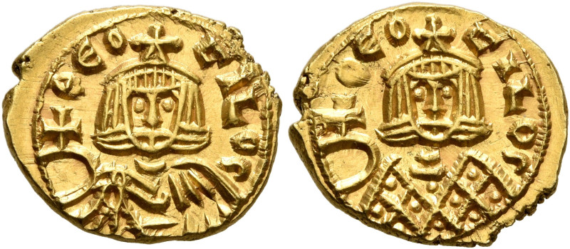 Theophilus, 829-842. Semissis (Gold, 13 mm, 1.86 g, 6 h), Syracuse, 830-831. ΘЄO...