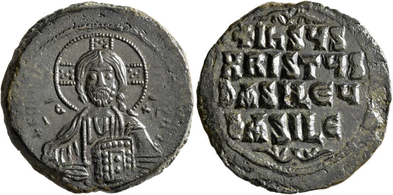Anonymous Folles, time of Basil II & Constantine VIII, circa 976-1025. Follis (B...