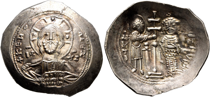 Alexius I Comnenus, 1081-1118. Histamenon (Electrum, 28 mm, 4.15 g, 6 h), Thessa...